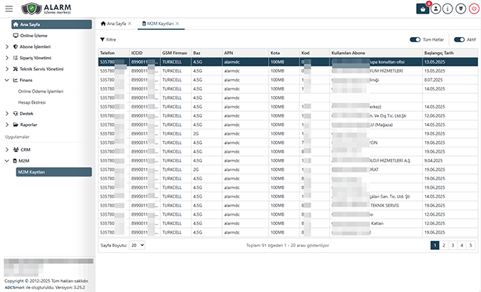 ADCSmart Operatör Ekranı